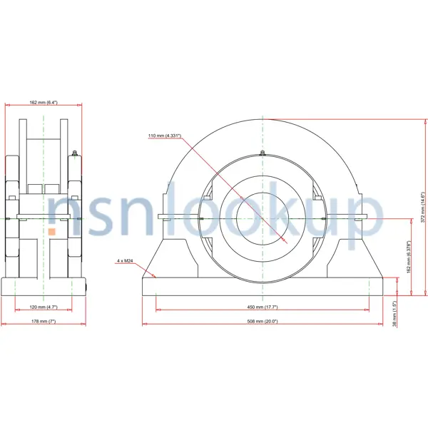 3130-01-689-1133 BEARING UNIT,PLAIN 3130016891133 016891133 1/1